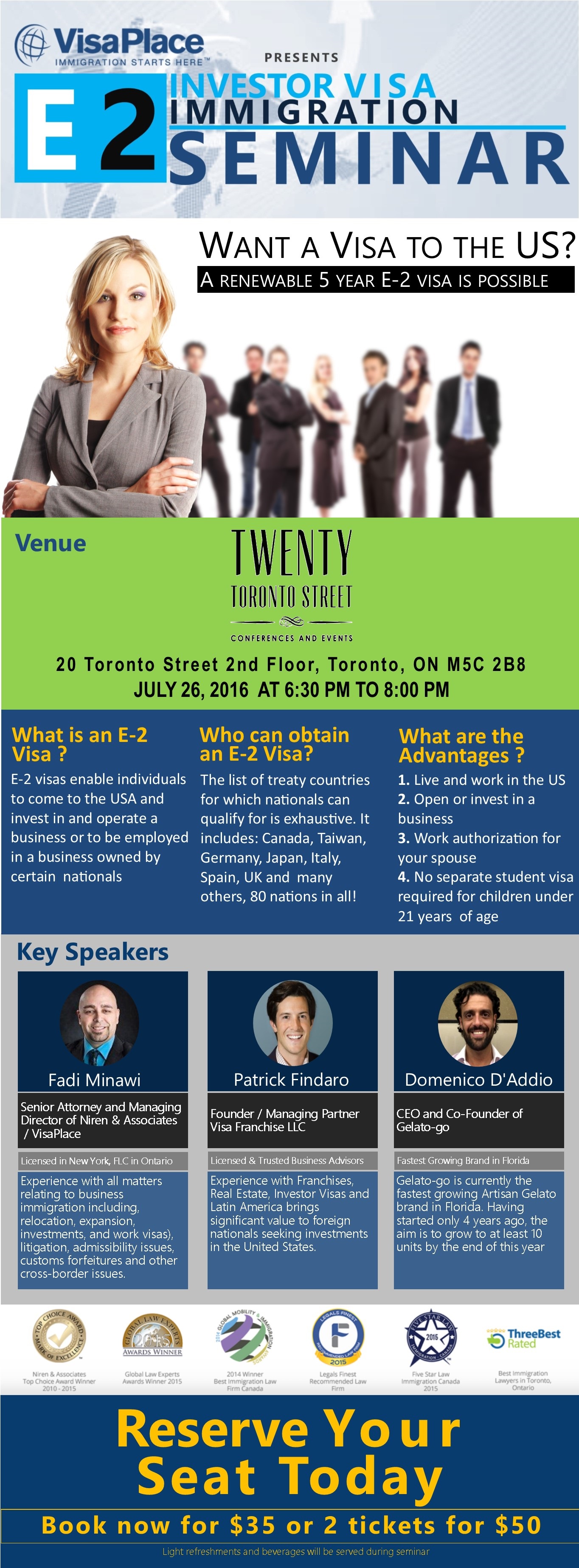E 2 Investor Visa Seminar