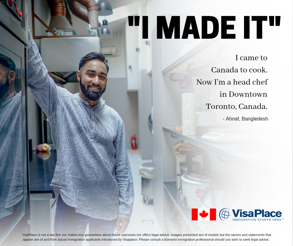 immigrate as chef
