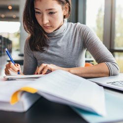 taking a test